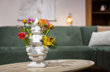 Load image into Gallery viewer, Tulip Vase Stack Madness White Matte Medium
