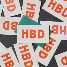 Load image into Gallery viewer, HBD Mini Card
