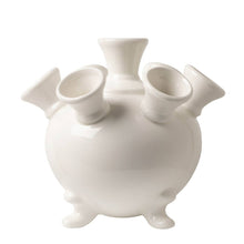 Load image into Gallery viewer, Tulip vase with feet - White - Ceramic - 14 cm
