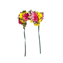 Load image into Gallery viewer, Flower crown, hippie, festival crown, flower gift, flower idea, flower design, festival flower, Woodstock, EDC, candy, flower power, Coachella flowers, Coachella, flour, flower tiara, tiara, crown, crown gift, yass, queen, princess flowers, fairy flowers, Palm Springs, coronavirus, rona, covid, covid-19, party safely inside, pandemic parties, pandemic 
